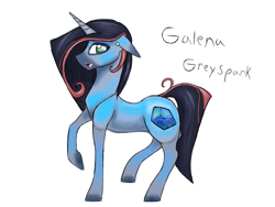 Size: 1600x1200 | Tagged: safe, artist:hot headed clover, oc, oc only, oc:galena greyspark, pony, enchantment, female, solo