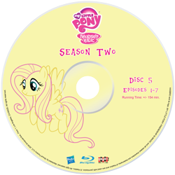 Size: 2339x2339 | Tagged: safe, artist:pixelgrip94, fluttershy, pegasus, pony, season 2, blu-ray, fake, fake blu-ray set, female, mare, simple background, solo, transparent background