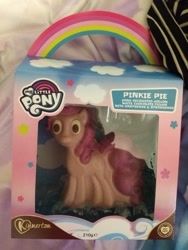 Size: 1536x2048 | Tagged: safe, artist:ponylover88, pinkie pie, earth pony, pony, chocolate, food, googly eyes, item, toy