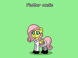 Size: 2048x1536 | Tagged: safe, artist:generalender15, fluttershy, pegasus, pony, fluttermedic, pony town, team fortress 2