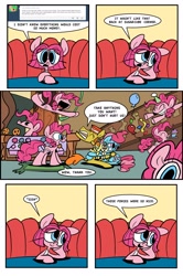 Size: 1280x1924 | Tagged: safe, artist:joeywaggoner, carrot cake, cup cake, pound cake, pumpkin cake, too many pinkie pies, clone, comic, diane, pac-man, pinkie clone, simpsons did it, the clone that got away, the simpsons