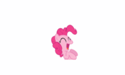 Size: 500x300 | Tagged: safe, artist:dziadek1990, pinkie pie, earth pony, pony, too many pinkie pies, animated, clone, comic sans, emote story, existential crisis, happy, loop, looped, pinkie clone, slice of life, surprised, text