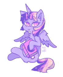 Size: 806x980 | Tagged: safe, artist:jackytheripperart, twilight sparkle, twilight sparkle (alicorn), alicorn, pony, book, simple background, solo, white background