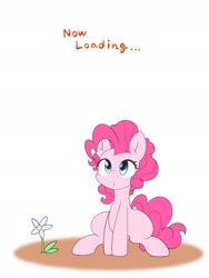 Size: 1536x2048 | Tagged: safe, artist:akainu_pony, pinkie pie, earth pony, pony, female, flower, mare, solo