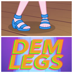 Size: 1936x1936 | Tagged: safe, edit, pinkie pie, better together, equestria girls, spring breakdown, feet, leg focus, legs, open-toed shoes, pictures of legs, teen titans go