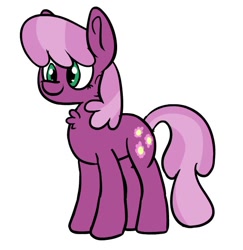 Size: 552x568 | Tagged: safe, artist:northwindsmlp, cheerilee, earth pony, pony, cheeribetes, chest fluff, cute, simple background, smiling, solo, white background