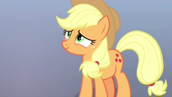 Size: 1280x720 | Tagged: safe, screencap, applejack, earth pony, pony, teacher of the month (episode), spoiler:interseason shorts, applejack's hat, cowboy hat, hat, smiling