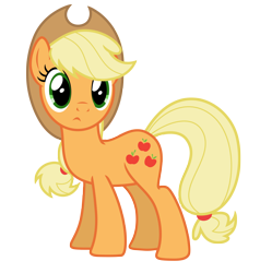 Size: 6750x7084 | Tagged: safe, artist:estories, applejack, earth pony, pony, absurd resolution, applejack's hat, cowboy hat, cute, female, freckles, hat, jackabetes, mare, simple background, solo, transparent background, vector