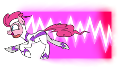 Size: 1024x558 | Tagged: safe, artist:xcolorblisssketchx, fili-second, pinkie pie, pony, clothes, cute, diapinkes, open mouth, power ponies, profile, running, simple background, solo, speed trail, tongue out, transparent background