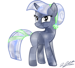 Size: 938x852 | Tagged: safe, artist:tsand106, oc, oc only, oc:silverlay, pony, unicorn, crystallized, simple background, solo, transparent background, vector