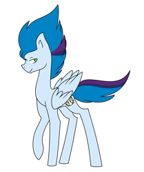 Size: 2704x3240 | Tagged: safe, artist:angellstarcake, oc, oc:aerial ace, pegasus, pony, high res, male, simple background, solo, stallion, white background