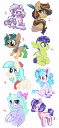 Size: 1560x3380 | Tagged: safe, artist:dreamscapevalley, coco pommel, flitter, limestone pie, oc, oc:crystal jewel, oc:elliott, oc:jamie, oc:jet quartz, oc:serendipity, oc:tiger lily, draconequus, dracony, hybrid, pegasus, pony, baby, bust, colt, draconequus oc, female, filly, interspecies offspring, male, mare, offspring, parent:braeburn, parent:coco pommel, parent:discord, parent:limestone pie, parent:marble pie, parent:princess celestia, parent:rarity, parent:soarin', parent:spike, parent:trouble shoes, parents:braeble, parents:cocoshoes, parents:dislestia, parents:limin', parents:sparity, simple background, white background