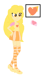 Size: 360x604 | Tagged: safe, artist:yakkylover296, oc, oc only, oc:yakkycandy, equestria girls, clothes, cutie mark, reference sheet, shoes, simple background, socks, solo, striped socks, white background