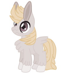 Size: 849x956 | Tagged: safe, artist:casanova-mew, oc, oc:taffy, earth pony, pegasus, pony, colt, female, male, older, parent:cream puff, parent:pound cake, parents:poundpuff, poundpuff, simple background, solo, straight, two toned wings, wavy mouth, white background