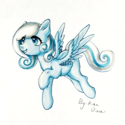 Size: 2086x2084 | Tagged: safe, artist:rikadiane, oc, oc:snowdrop, pony, high res, simple background, solo, white background