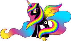 Size: 7524x4327 | Tagged: safe, artist:xebck, oc, oc only, alicorn, pony, absurd resolution, alicorn oc, donut steel, joke oc, simple background, solo, transparent background, vector