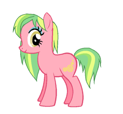 Size: 612x568 | Tagged: safe, artist:sanauseven, edit, editor:mlppony123, lemon zest, earth pony, pony, base used, equestria girls ponified, eyeshadow, makeup, ponified, simple background, solo, white background