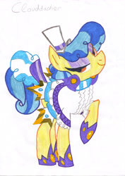 Size: 2465x3490 | Tagged: safe, artist:clouddasher, derpibooru import, sapphire shores, high res, traditional art