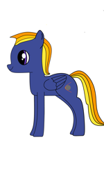 Size: 2173x3618 | Tagged: safe, artist:mugpug, oc, oc:bow shock, pegasus, pony, female, mare, simple background, solo, white background