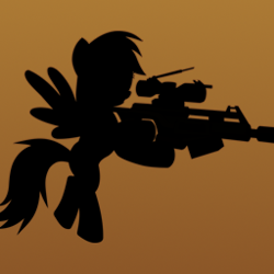 Size: 256x256 | Tagged: safe, artist:iamandrus, pony, counter-strike, mane, silhouette