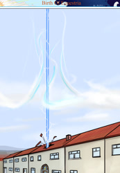 Size: 1280x1853 | Tagged: safe, artist:shieltar, comic:birth of equestria, blast, comic, house, magic, magic beam, magic blast