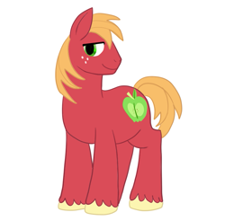 Size: 865x852 | Tagged: safe, artist:zombiethegreat, big macintosh, earth pony, pony, male, stallion