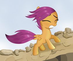 Size: 3800x3168 | Tagged: safe, artist:tgolyi, scootaloo, flowing mane, high res, solo, wind