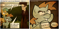 Size: 2000x999 | Tagged: safe, artist:noponyzone, derpibooru import, snails, snips, doctor who, tenth doctor, torchwood