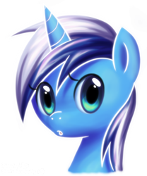 Size: 990x1192 | Tagged: safe, artist:lillynya, minuette, pony, unicorn, bust, female, looking at you, mare, portrait, simple background, solo, transparent background