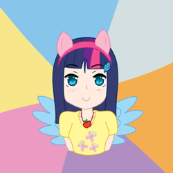 Size: 400x400 | Tagged: safe, derpibooru import, blank, clothes, female, meme, pegasister, solo