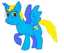 Size: 721x594 | Tagged: safe, artist:kylgrv, oc, oc only, alicorn, pony, do not steal, fresh steaming troll bait, trollbait