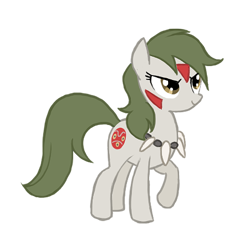 Size: 449x450 | Tagged: safe, artist:dawnfire, anime, ponified, princess mononoke, san, simple background, studio ghibli, transparent background