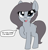 Size: 2004x2075 | Tagged: safe, artist:axlearts, oc, oc only, oc:delpone, earth pony, pony, simple background, smiling, solo, speech bubble, standing, text