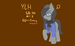 Size: 6000x3700 | Tagged: safe, artist:kpvt, pony, clothes, glasses, hat, hipster, scarf, your character here
