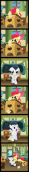 Size: 2500x14554 | Tagged: safe, apple bloom, rumble, earth pony, pegasus, pony, comic, crying, female, glomp, male, rumbloom, shipping, straight, straight shipping