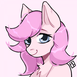 Size: 700x700 | Tagged: artist needed, safe, oc, oc only, oc:kayla, earth pony, pony, bust, female, indexed png, mare, smiling, solo