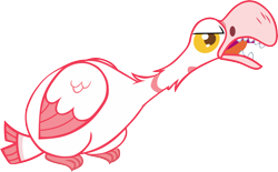 Size: 5772x3576 | Tagged: safe, artist:memnoch, bird, goose, animal, beak teeth, open beak, simple background, solo, transparent background, vector