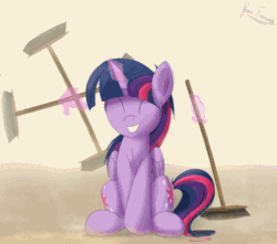 Size: 740x655 | Tagged: safe, artist:bugplayer, artist:szafir87, edit, twilight sparkle, twilight sparkle (alicorn), alicorn, pony, animated, both cutie marks, broom, bugplayer is trying to murder us, cleaning, cute, eyes closed, female, grin, happy, headbob, levitation, magic, mare, sitting, smiling, smooth as butter, solo, spinning, squee, sweeping, sweepstep, sweepsweepsweep, sweet dreams fuel, szafir87 is trying to murder us, telekinesis, twiabetes, twilight sweeple
