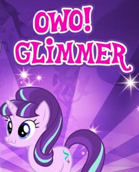 Size: 273x338 | Tagged: safe, starlight glimmer, pony, unicorn, :3, cropped, cute, female, gameloft, mare, meme, owo, solo, sunburst background, wow! glimmer