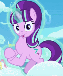 Size: 304x367 | Tagged: safe, screencap, fluttershy, starlight glimmer, pegasus, pony, unicorn, the cutie re-mark, 8^y, animated, clapping, cloudsdale, cropped, cute, faic, female, filly, filly fluttershy, floating, flying, funny, gif, glimmerbetes, glowing horn, horn, levitation, looking at you, magic, mare, meme, reaction image, s5 starlight, sarcasm, self-levitation, smiling, starlight says bravo, telekinesis, wide eyes, younger
