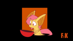 Size: 960x540 | Tagged: safe, artist:fluttershythekind, fluttershy, bat pony, fruit bat, pony, :>, animated, bowl, cute, daaaaaaaaaaaw, disappointment, drool, eating, excited, eyes on the prize, flutterbat, fluttershythekind is trying to murder us, frame by frame, frown, fruit, happy, herbivore, hnnng, impossibly large ears, mood whiplash, perfect loop, photoshop, shyabates, shyabetes, sitting, smiling, smooth as butter, solo, sweet dreams fuel, waiting, weapons-grade cute, wide eyes, wing hands