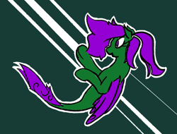 Size: 1314x1001 | Tagged: safe, artist:dinexistente, color edit, edit, oc, oc:ripple, pony, sea pony, /mlp/, 4chan, abstract background, colored, drawthread