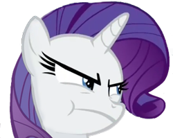 Size: 390x311 | Tagged: safe, edit, edited screencap, editor:luzion, screencap, rarity, pony, unicorn, between dark and dawn, angry, pouting, reaction image, scrunchy face