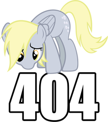 Size: 640x723 | Tagged: safe, derpy hooves, pegasus, pony, 404, female, http status code, mare, sad, solo, website