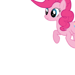 Size: 440x440 | Tagged: safe, artist:tiredbrony, part of a series, pinkie pie, pony, animated, cute, diapinkes, eyes closed, fourth wall, grin, horses doing horse things, jumping, juxtaposition, juxtaposition win, meme, meta, multi image animation, pinkie roll mosaic, raised hoof, simple background, smiling, solo, squee, transparent background, trotting