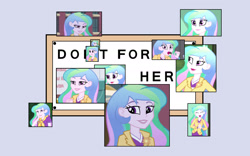 Size: 1920x1200 | Tagged: safe, principal celestia, equestria girls, do it for her, meme, solo, the simpsons