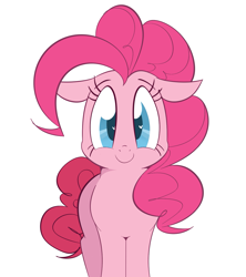 Size: 1191x1343 | Tagged: safe, artist:hattsy, pinkie pie, earth pony, pony, cute, daaaaaaaaaaaw, diapinkes, female, heart eyes, looking at you, mare, simple background, smiling, solo, weapons-grade cute, white background, wingding eyes