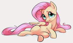 Size: 1416x846 | Tagged: safe, artist:dotkwa, fluttershy, pegasus, pony, cute, featureless crotch, female, mare, shyabetes, simple background, sitting, solo, white background