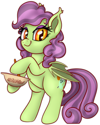 Size: 2170x2695 | Tagged: safe, alternate version, artist:xchan, oc, oc:spooky treats, bat pony, ghost, pony, background removed, baking, bat pony oc, bowl, cute, mixing, mixing bowl, rearing, simple background, solo, stirring, transparent background
