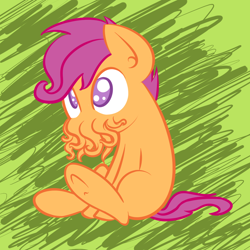 Size: 900x900 | Tagged: safe, scootaloo, pegasus, crossover, cthulhu, female, scoothulhu, solo, tentacles